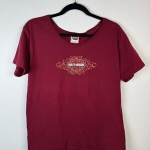 Harley-Davidson‎ Women's Maroon Graphic Tee Size Medium NWT